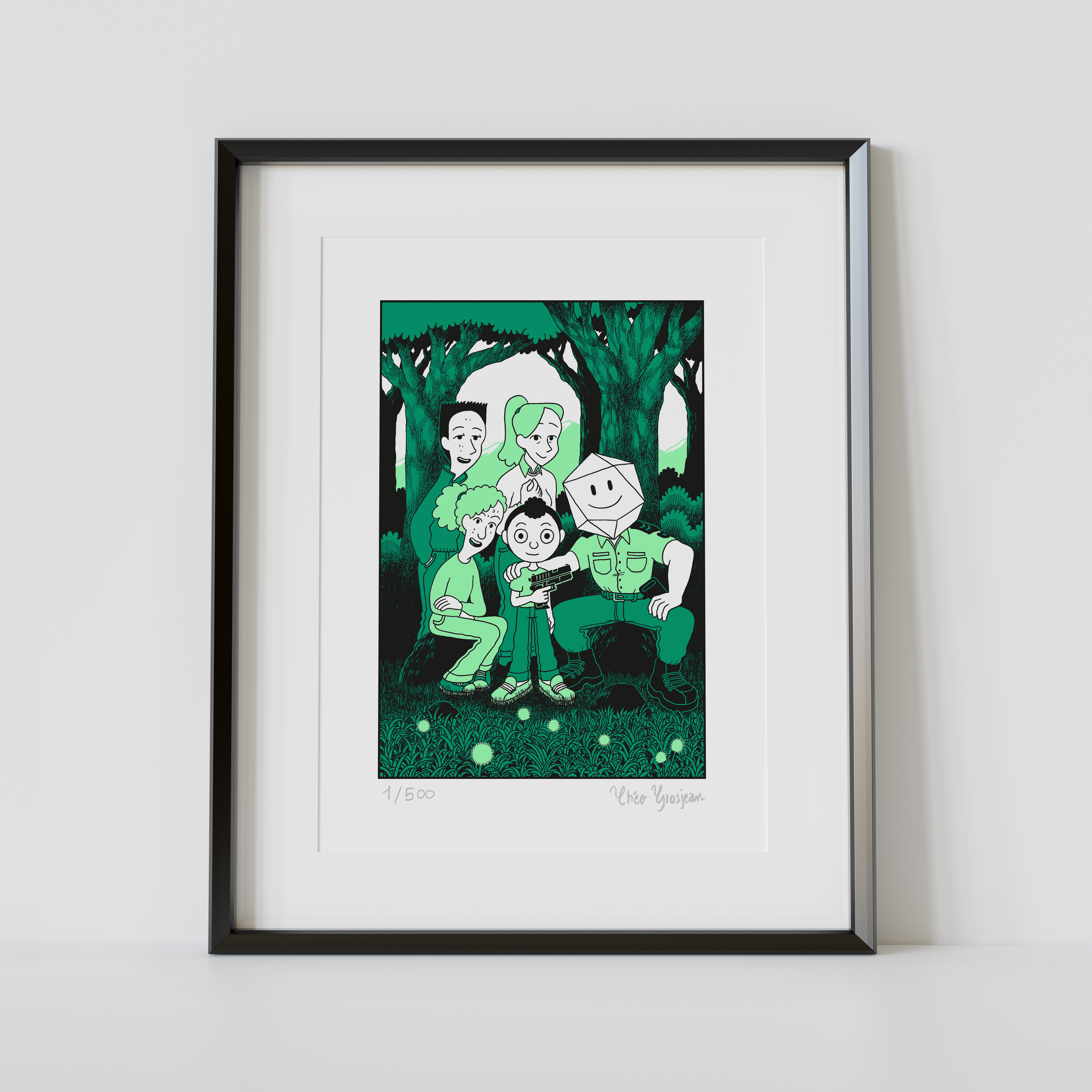 <strong>Le Petit Gendarme<br><font color="#FF8000">Tirage numéroté et signé par Théo Grosjean</font></strong>